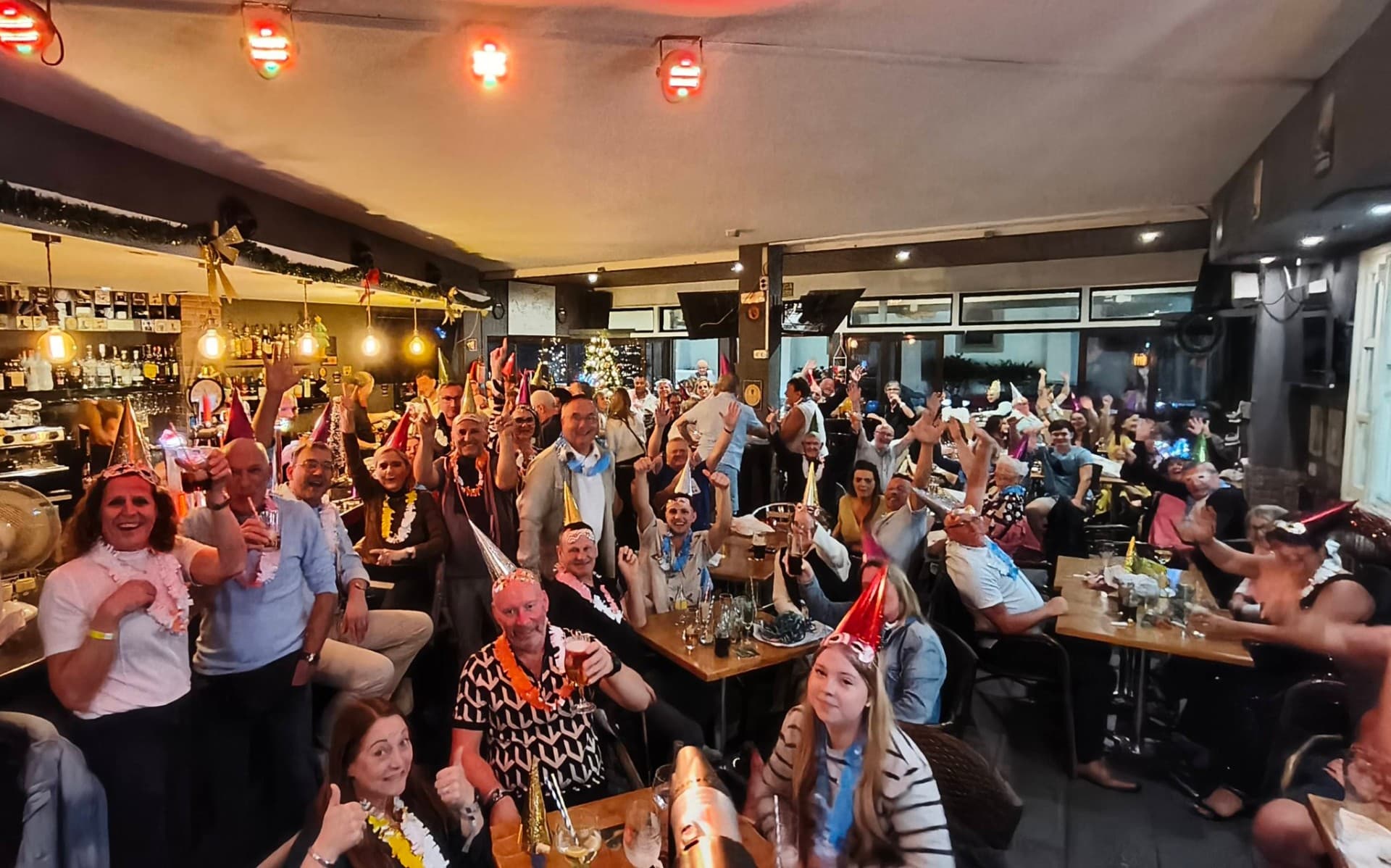 Happy crowd at O'Connors
